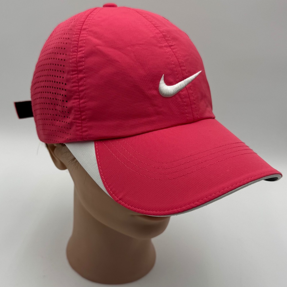 Nike Golf  Perforated Performance Hat Adjustable Womens One Size Pink Athleisure